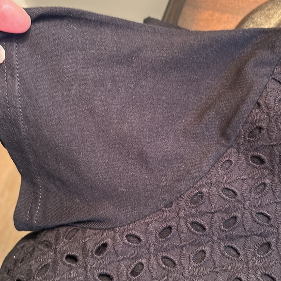 Croft and Barrow short sleeve PXL black tee shirt with islet front - Picture 5 of 7